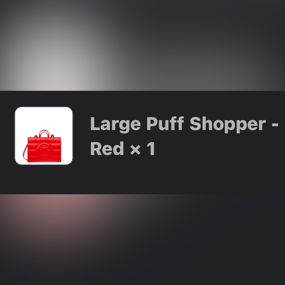 Telfar Large Puff Shopper - Red - Picture 5 of 5